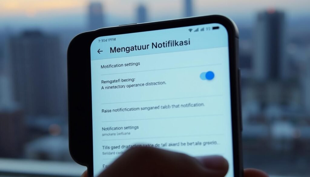Mengatur Notifikasi